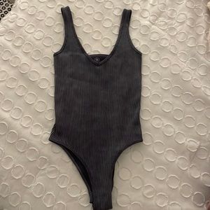 Grayish-Purple tank top body suit